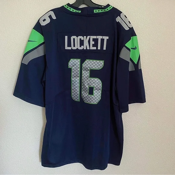 NWOT XXL Nike NFL Seahawks “Lockett” Number 16 Jersey Shirt - Picture 2 of 3